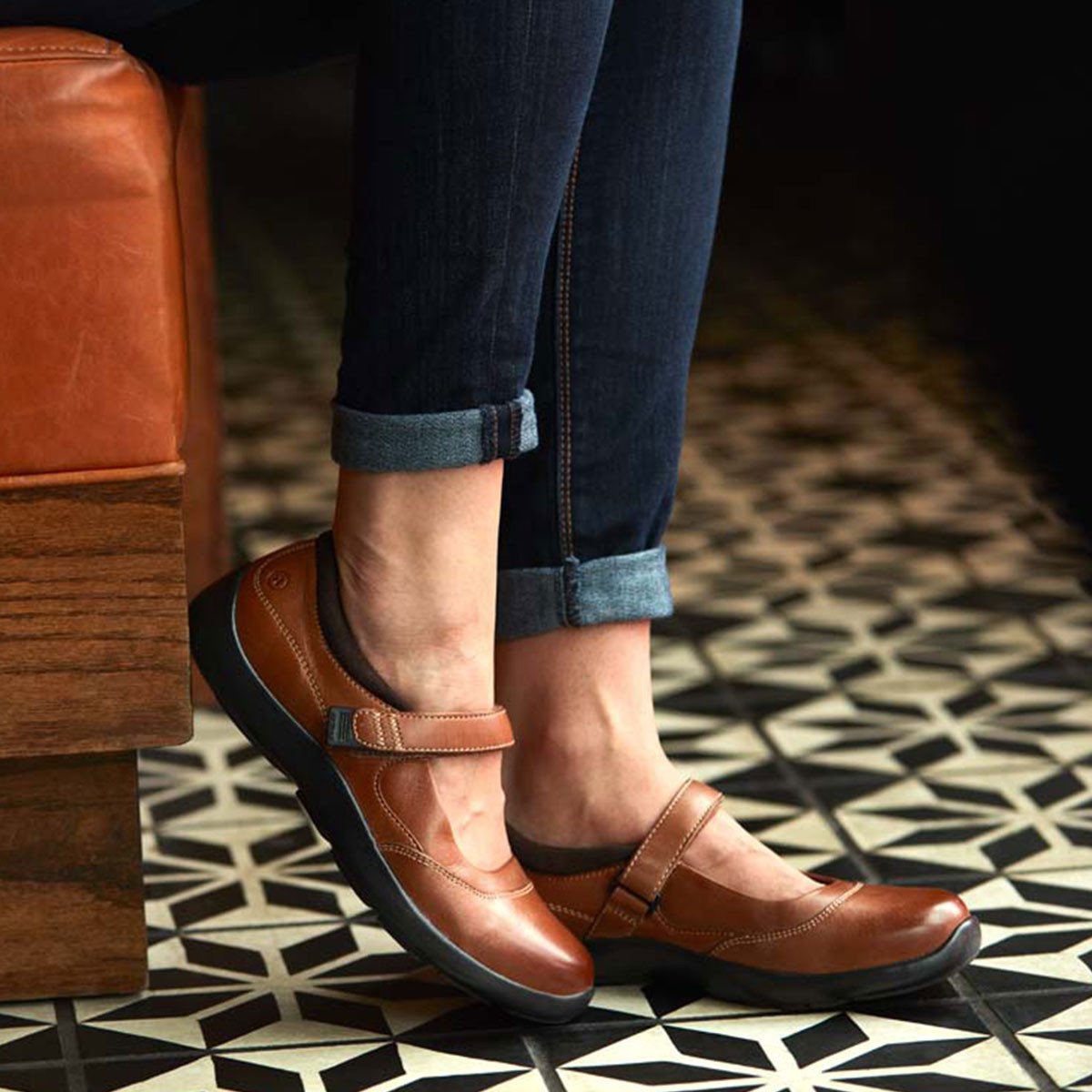 Anodyne No. 19 Casual Mary Jane - Cognac