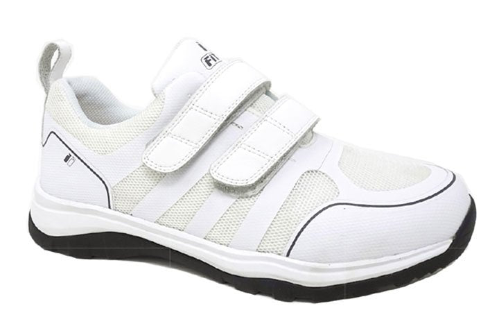 Mt. Emey 9731-3V Double Strap Slip Resistant Shoes White