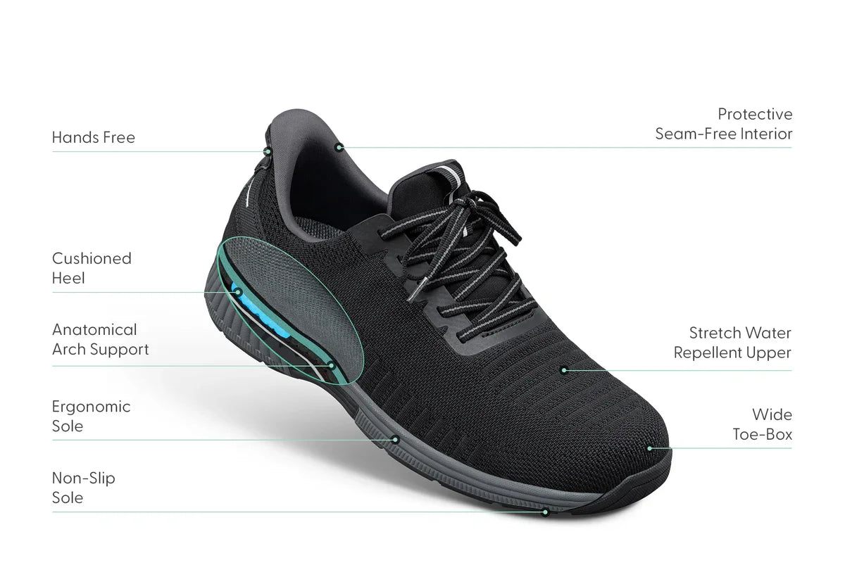 Orthofeet Yari Black-grey