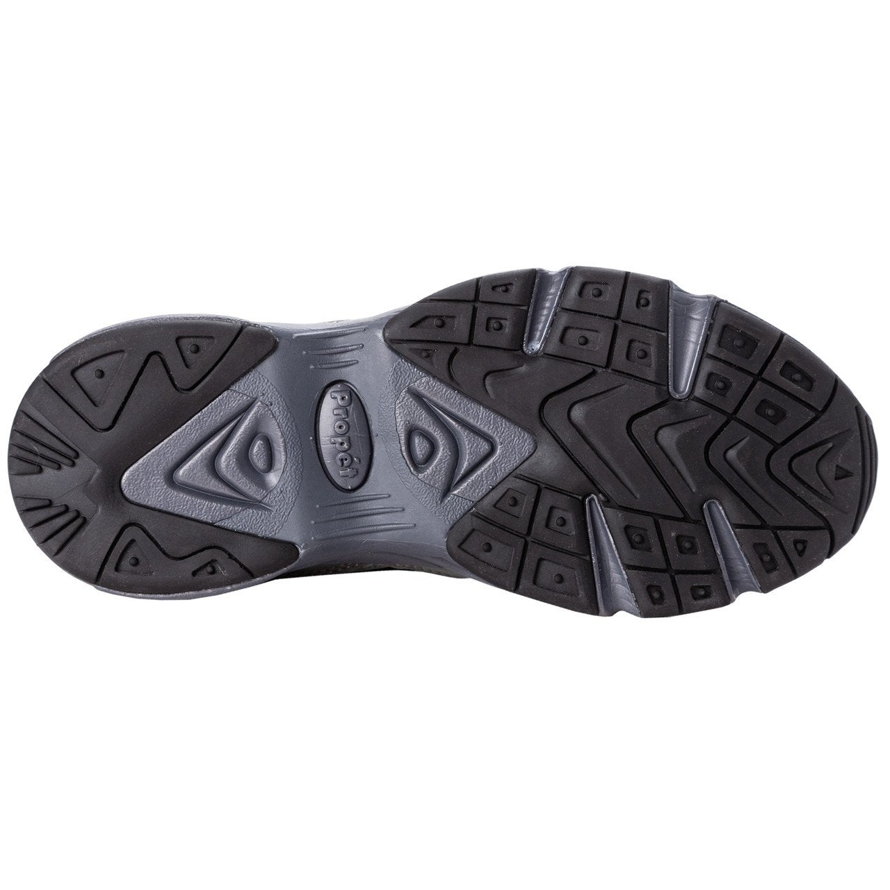 Propet Mens Stability Walker Grey/Black Nubuck