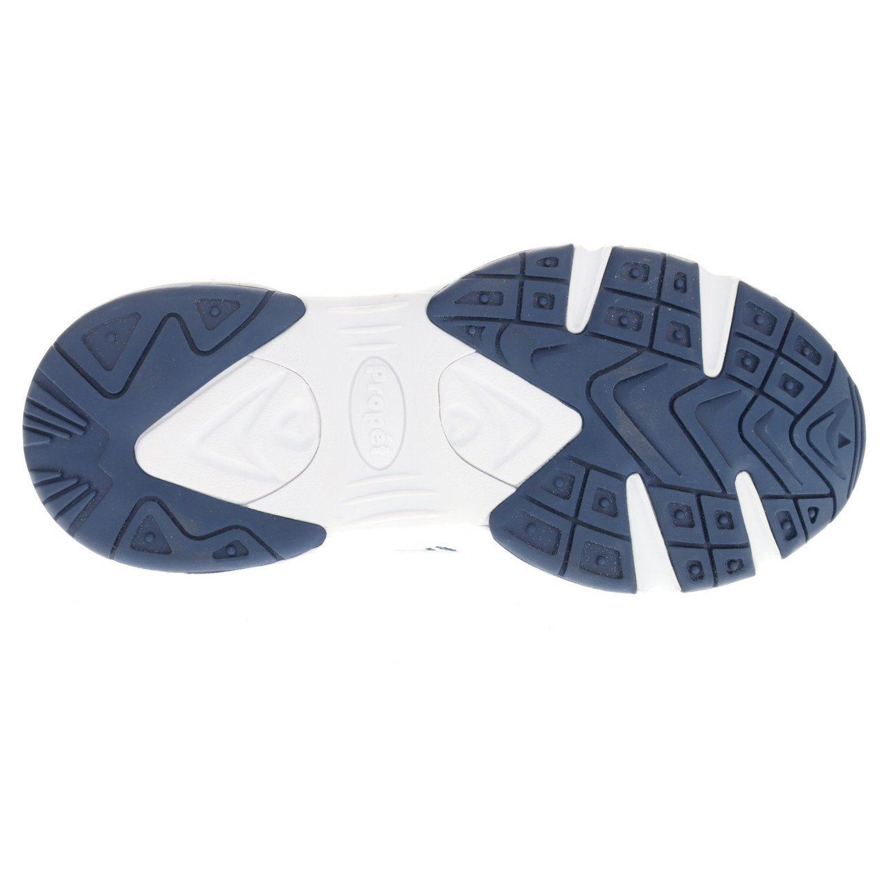 Propet Mens Stability Walker White/Navy