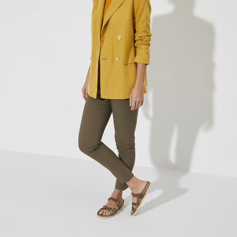 Birkenstock Franca Braided Oiled Leather Cognac