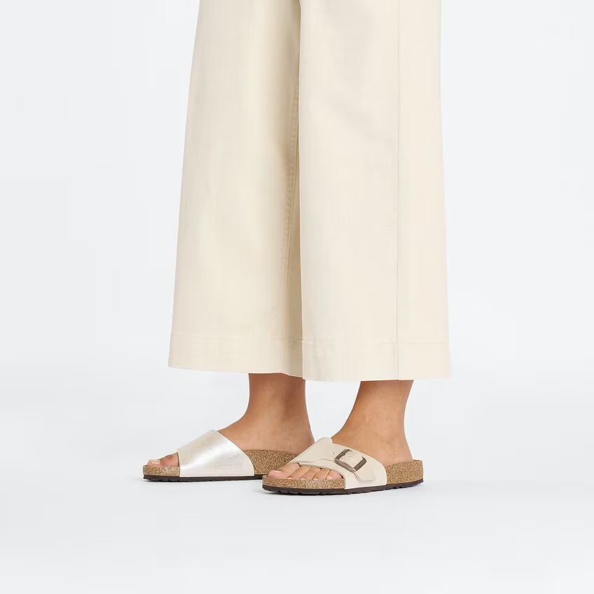 Birkenstock Catalina Birko-Flor Graceful Pearl White