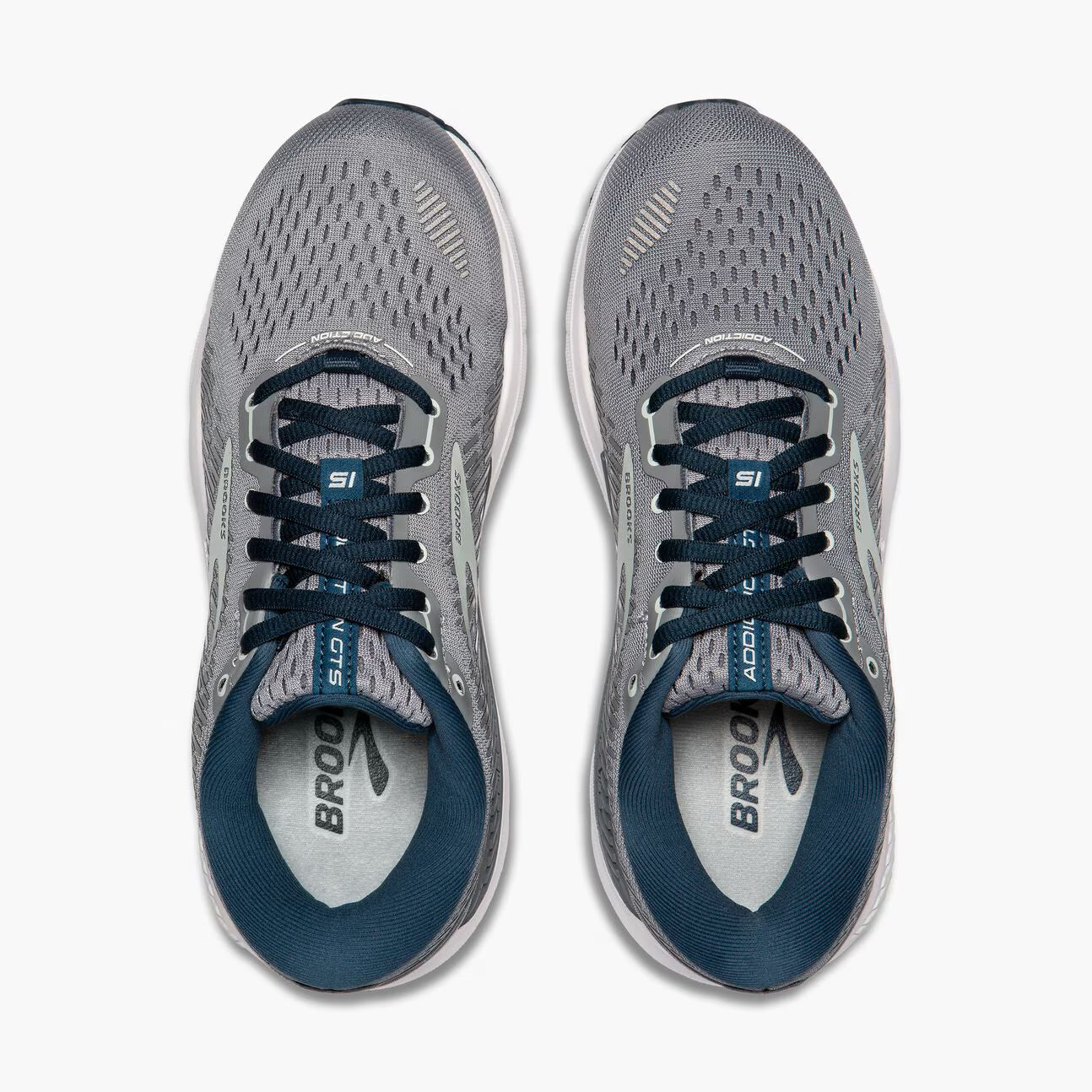 Brooks Addiction GTS 15 Grey/Navy/Aqua