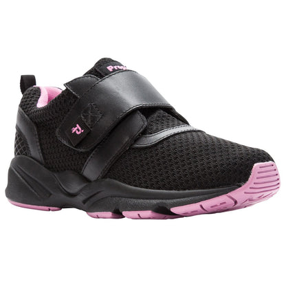 Propet Womens Stability X Strap Black/Berry