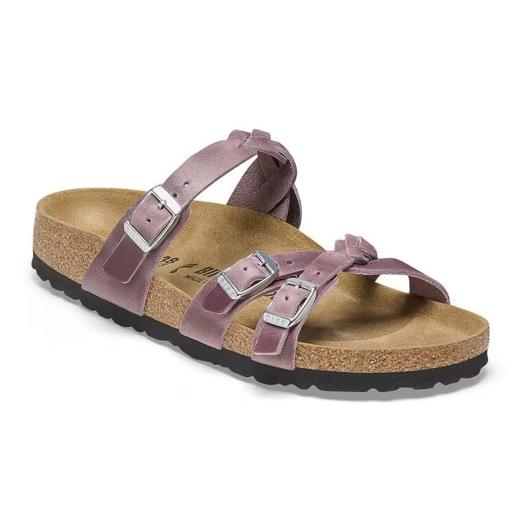 Birkenstock Franca Braided Oiled Leather Lavender