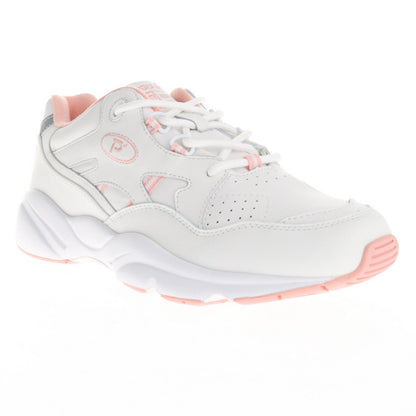 Propet Womens Stability Walker White/Pink