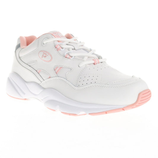 Propet Womens Stability Walker White/Pink