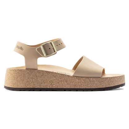 Birkenstock Glenda Nubuck Leather Sandcastle