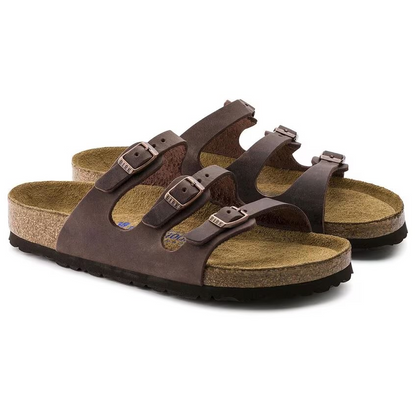 Birkenstock Florida Soft Footbed Oiled Leather Habana