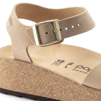 Birkenstock Glenda Nubuck Leather Sandcastle