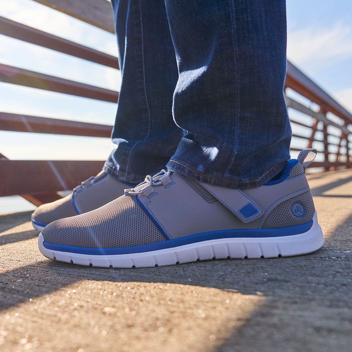 Anodyne No. 46 Sport Jogger - Grey/Blue