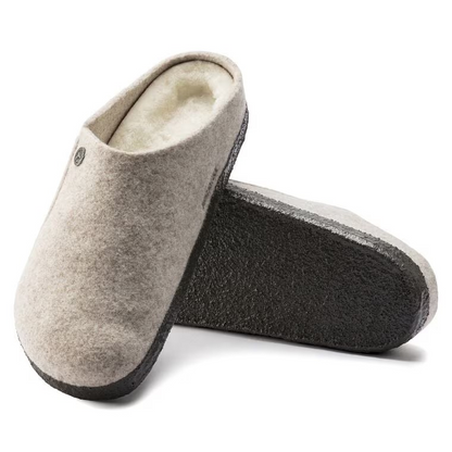 Birkenstock Zermatt Shearling Wool Felt Eggnog/Eggshell