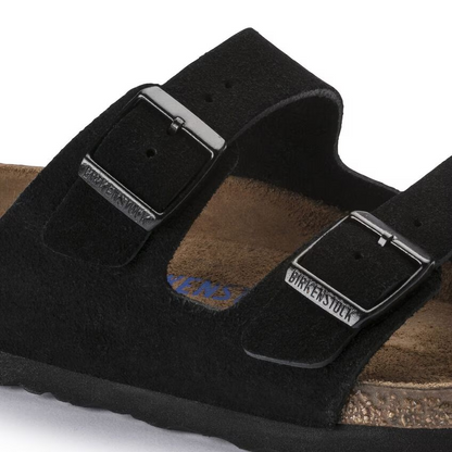 Birkenstock Arizona Soft Footbed Suede Leather Black