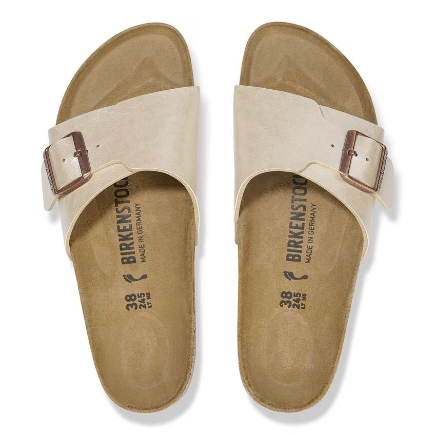 Birkenstock Catalina Birko-Flor Graceful Pearl White