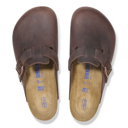 Birkenstock Boston Soft Footbed Oiled Leather Habana