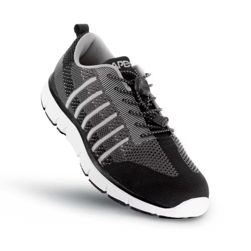 Apex Men's Athletic Bolt Knit Runner Black