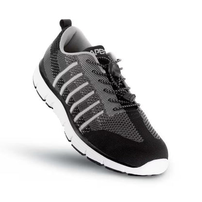 Apex Men's Athletic Bolt Knit Runner Black