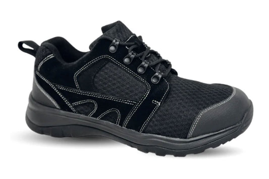 Mt. Emey 9718-1L Walking Slip Resistant Shoes Black