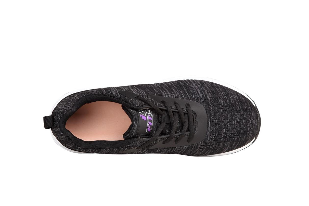 Mt. Emey 9709 Knitted Walking Comfort Shoe Grey