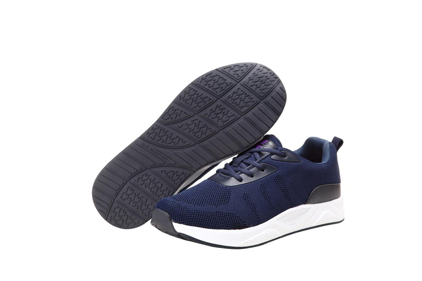 Mt. Emey 9711Knitted Walking Comfort Shoe Navy