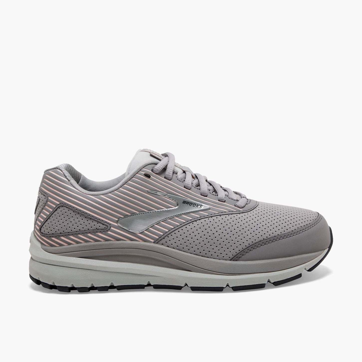 Brooks Addiction Walker Suede Alloy/Oyster/Peach