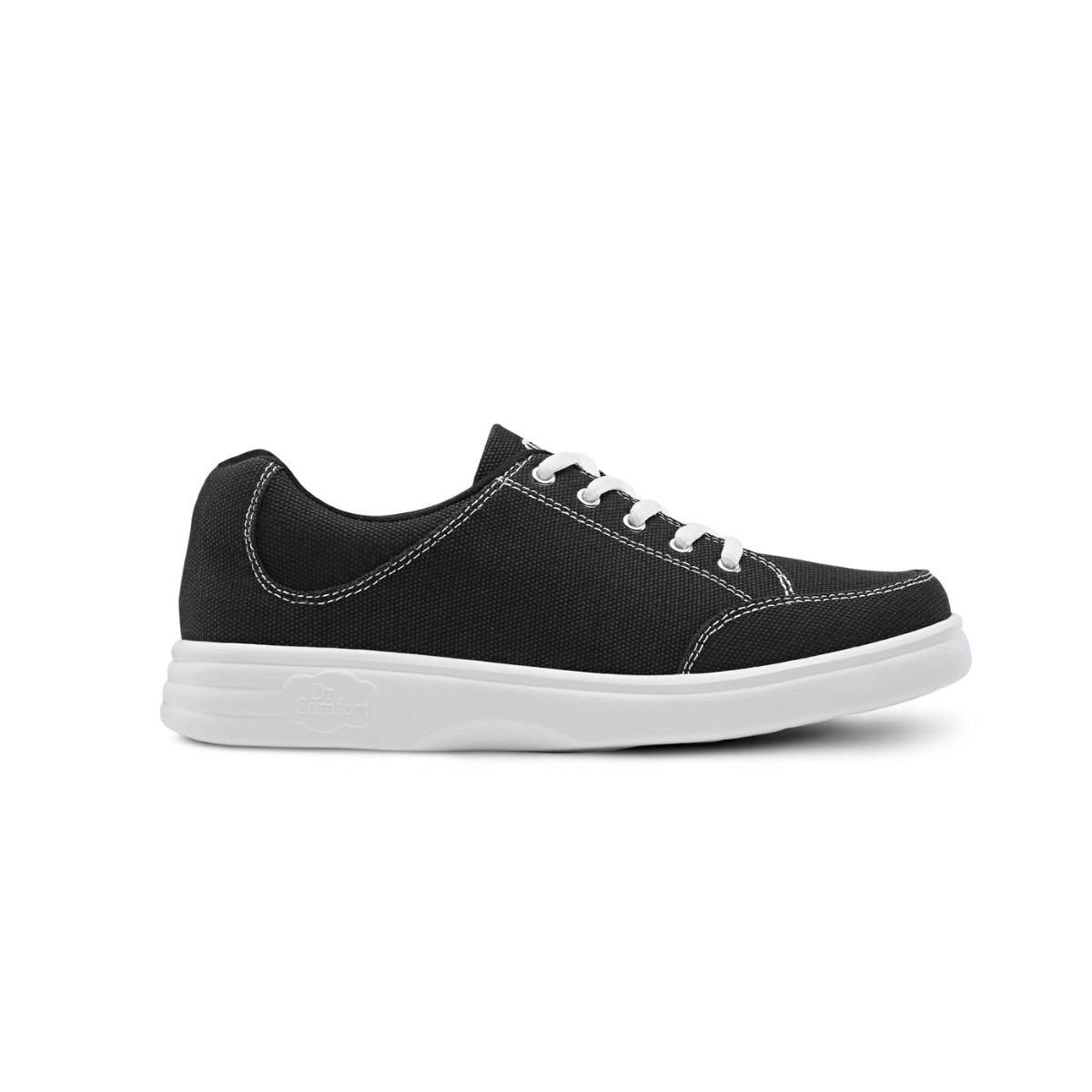 Dr. Comfort Riley Midnight Black/White