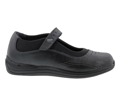 Drew Rose Black Leather/Black Stretch