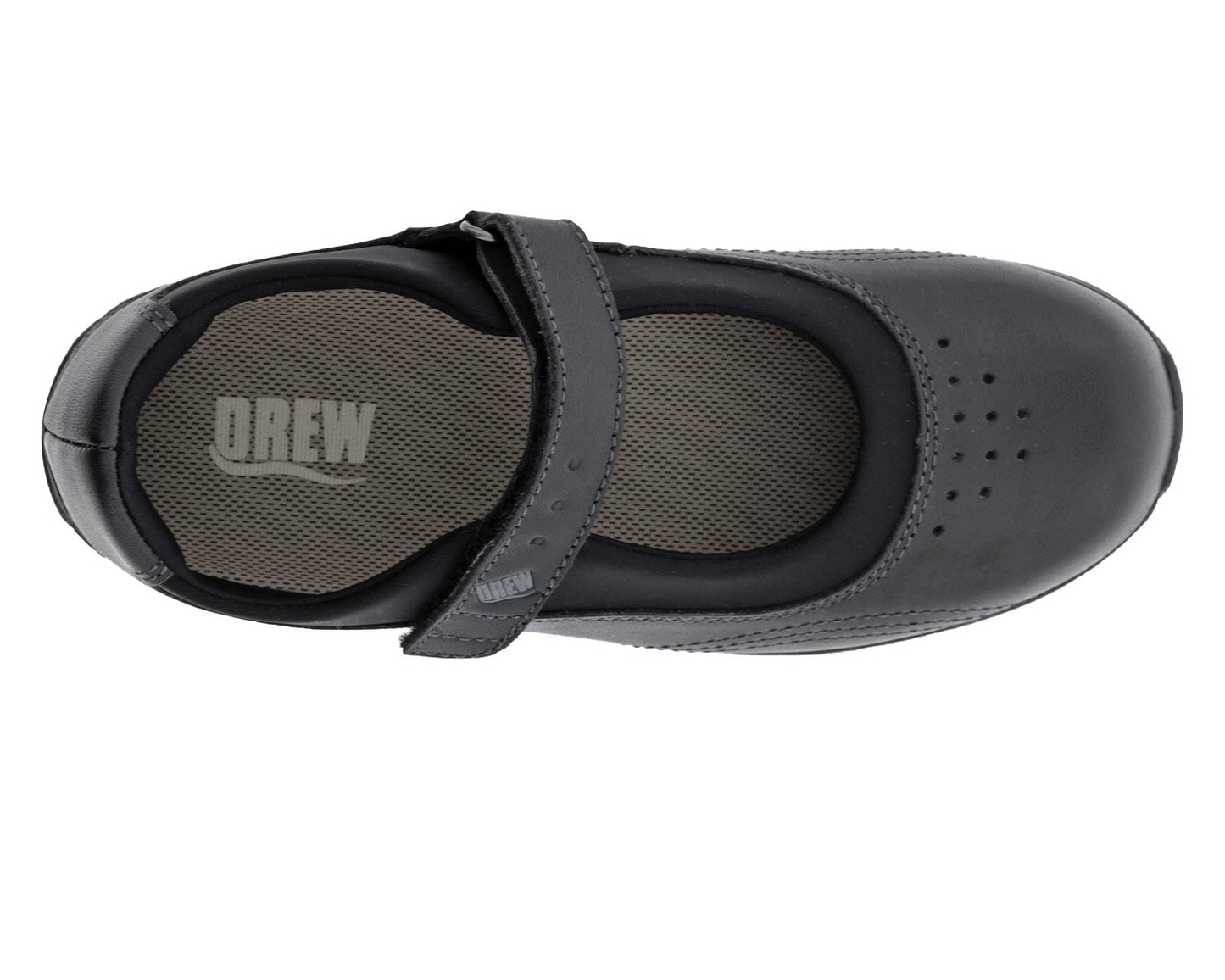 Drew Rose Black Leather/Black Stretch