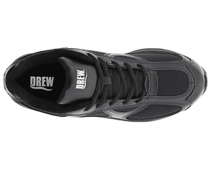 Drew Surge Black Leather/Black Mesh