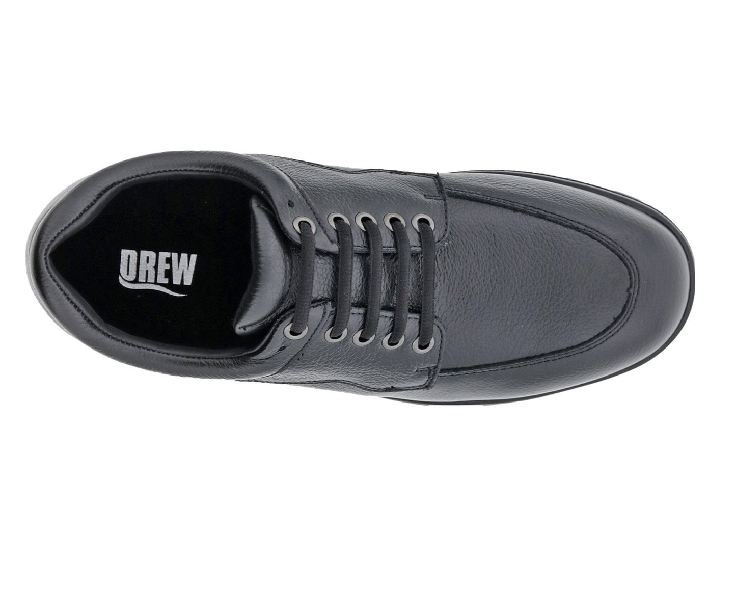 Drew Walker II Black Pebbled Leather