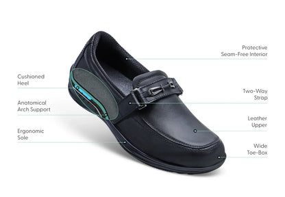 Orthofeet Chelsea Black (Size 10-12)