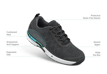 Orthofeet Lava Dark Gray