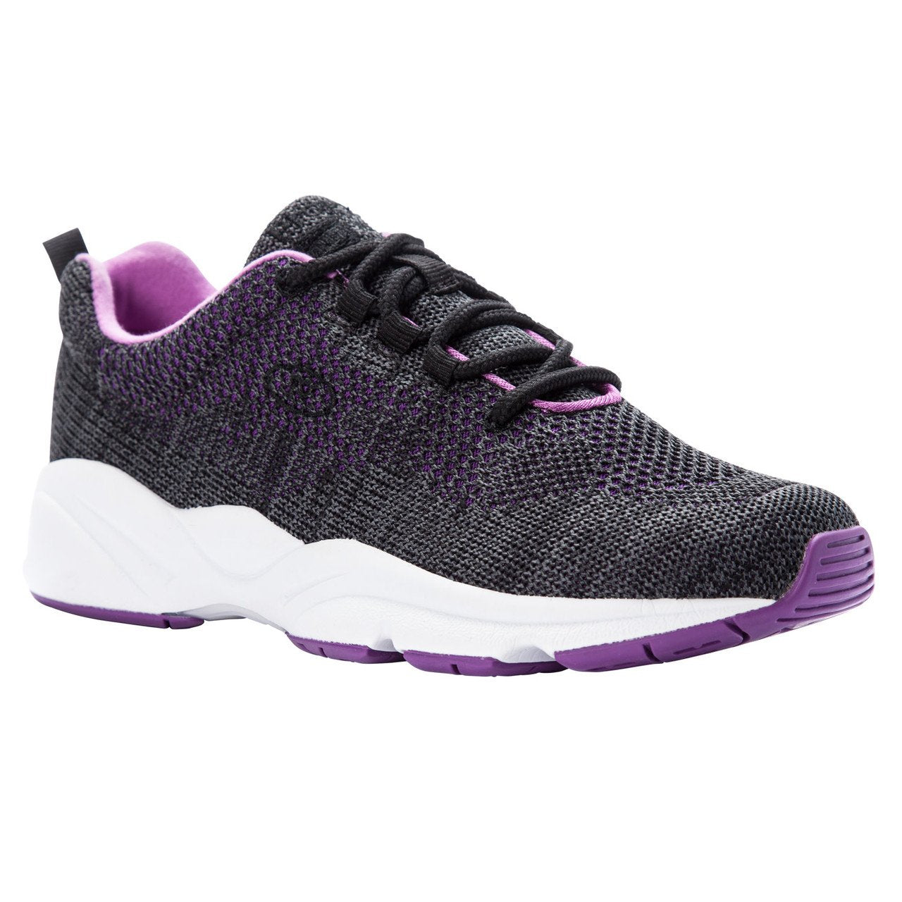 Propet Womens Stability Fly Black/Berry