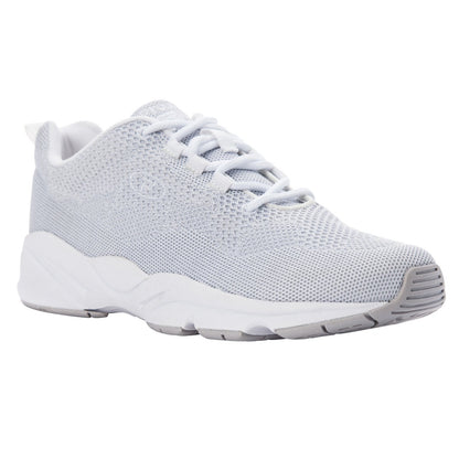 Propet Womens Stability Fly White/Silver