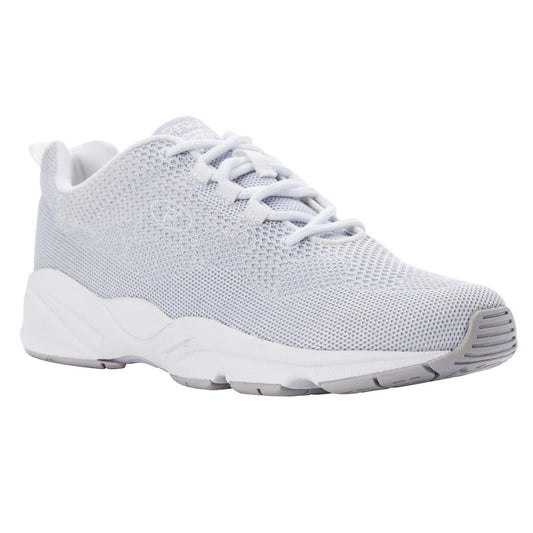 Propet Womens Stability Fly White/Silver