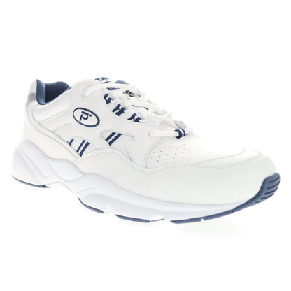 Propet Mens Stability Walker White/Navy