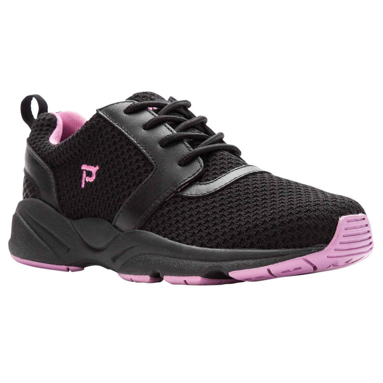 Propet Womens Stability X Black/Berry