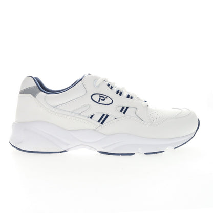 Propet Mens Stability Walker White/Navy