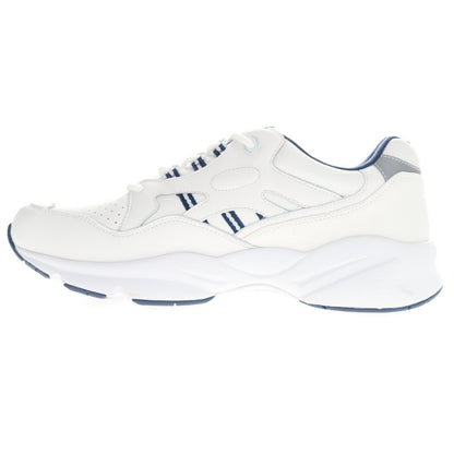 Propet Mens Stability Walker White/Navy