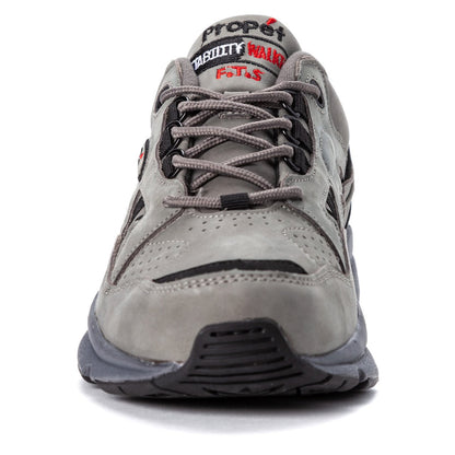 Propet Mens Stability Walker Grey/Black Nubuck