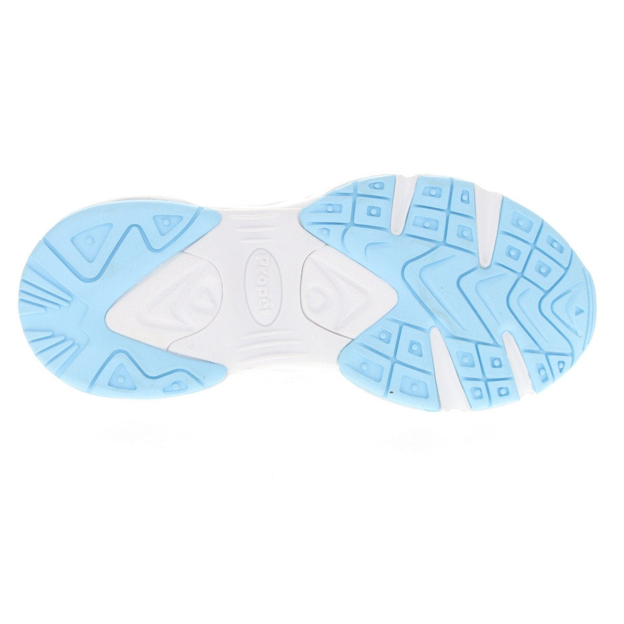 Propet Womens Stability Walker White/Lt Blue