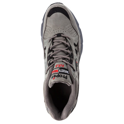Propet Mens Stability Walker Grey/Black Nubuck