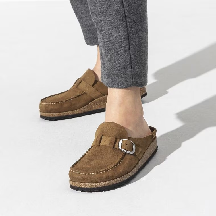 Birkenstock Buckley Suede Leather Tea