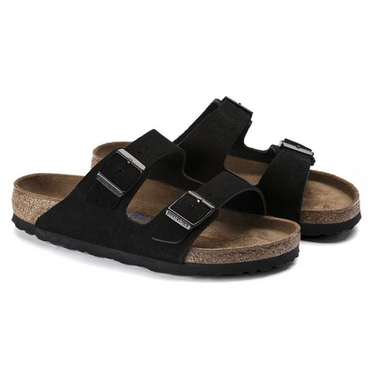 Birkenstock Arizona Soft Footbed Suede Leather Black
