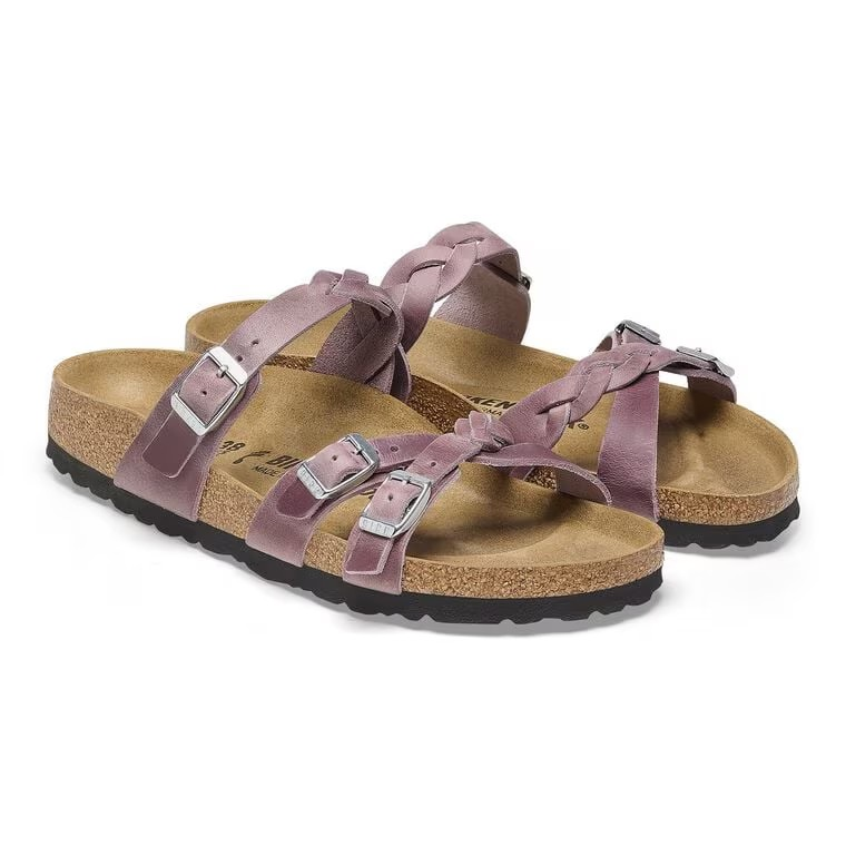 Birkenstock Franca Braided Oiled Leather Lavender