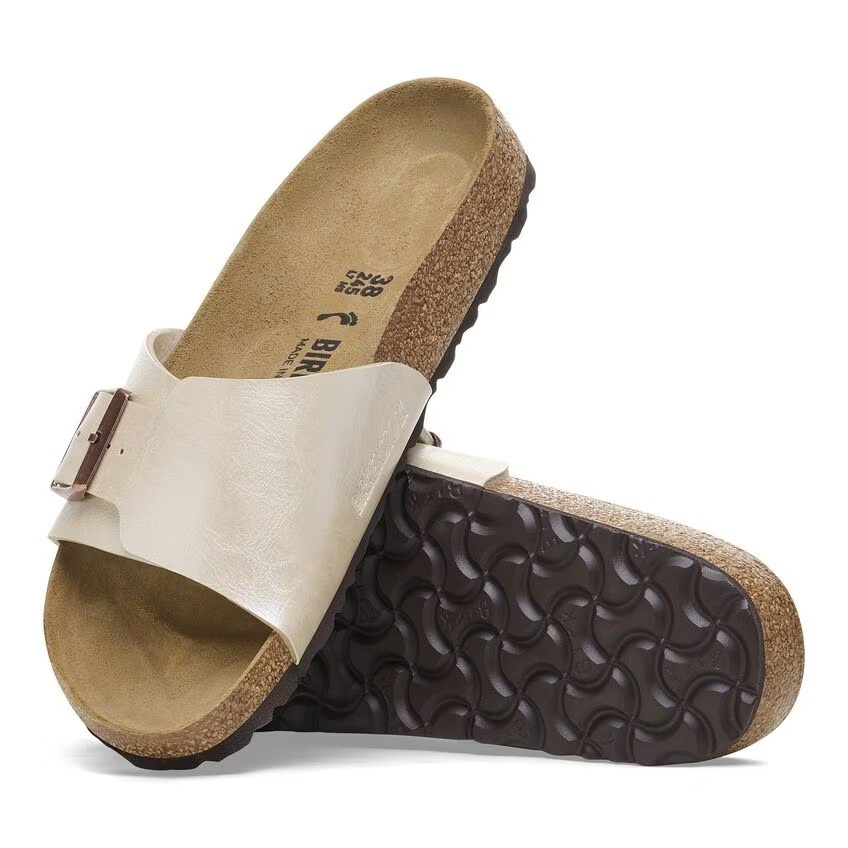 Birkenstock Catalina Birko-Flor Graceful Pearl White