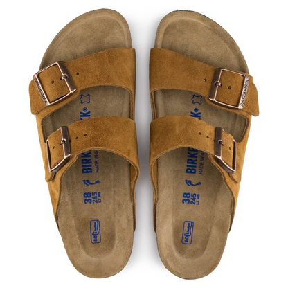 Birkenstock Arizona Soft Footbed Suede Leather Mink
