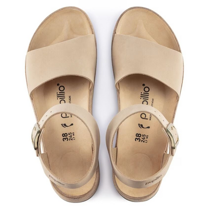 Birkenstock Glenda Nubuck Leather Sandcastle
