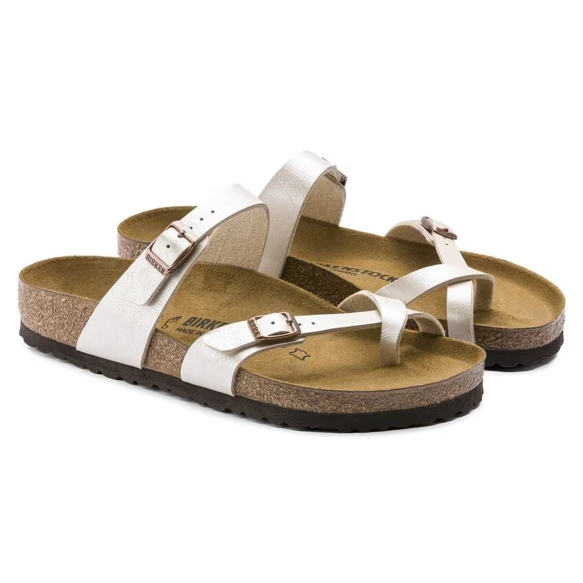 Birkenstock Mayari Birko-Flor Graceful Pearl White